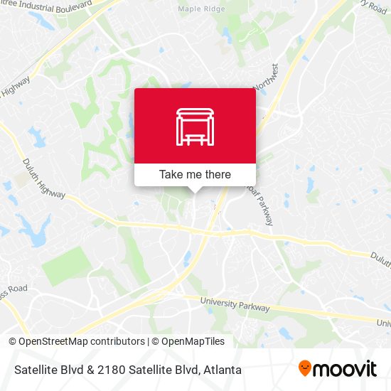 Satellite Blvd & 2180 Satellite Blvd map