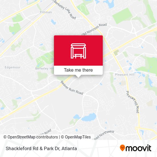 Shackleford Rd & Park Dr map