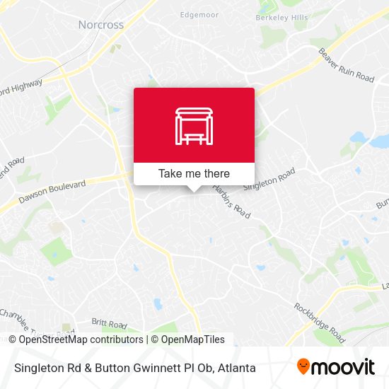 Singleton Rd & Button Gwinnett Pl Ob map