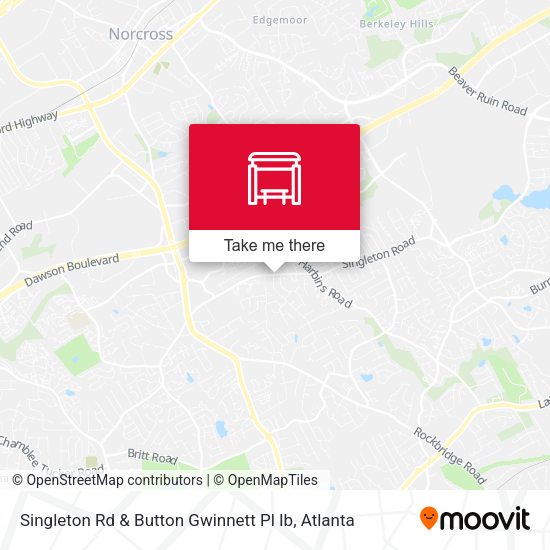 Singleton Rd & Button Gwinnett Pl Ib map