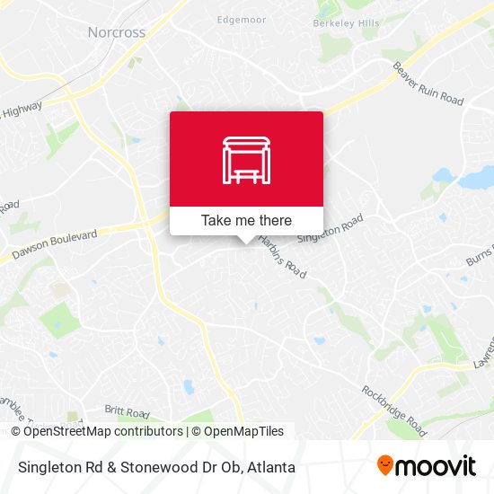 Singleton Rd & Stonewood Dr Ob map