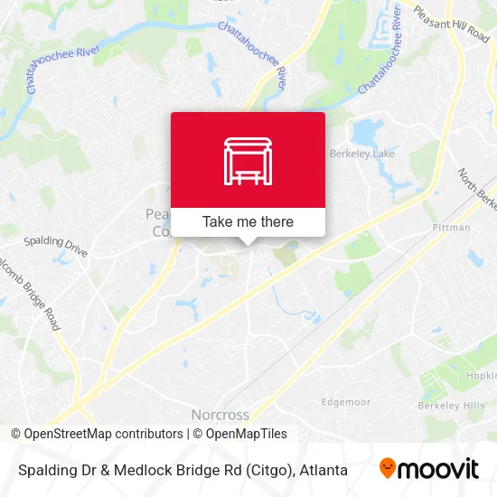 Spalding Dr & Medlock Bridge Rd (Citgo) map