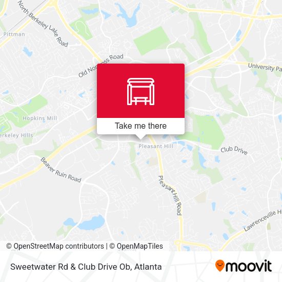 Sweetwater Rd & Club Drive Ob map