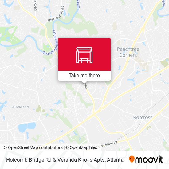 Mapa de Holcomb Bridge Rd & Veranda Knolls Apts