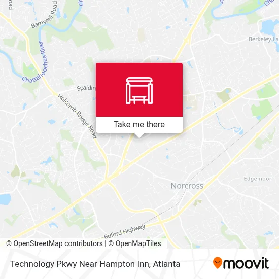Technology Pkwy Near Hampton Inn map