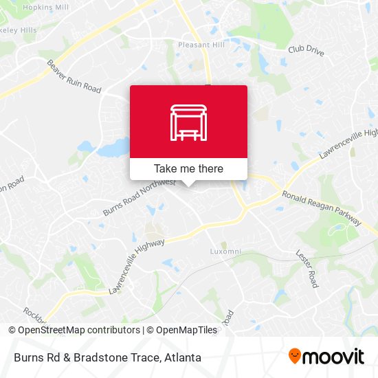 Burns Rd & Bradstone Trace map