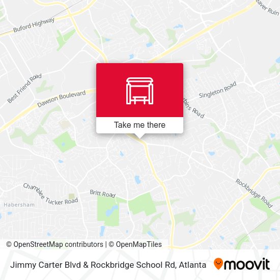 Mapa de Jimmy Carter Blvd & Rockbridge School Rd
