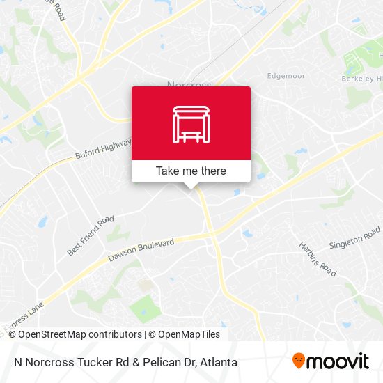 N Norcross Tucker Rd & Pelican Dr map