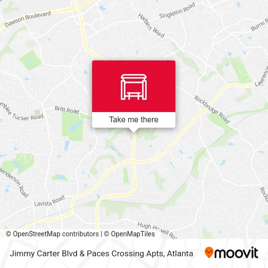 Jimmy Carter Blvd & Paces Crossing Apts map