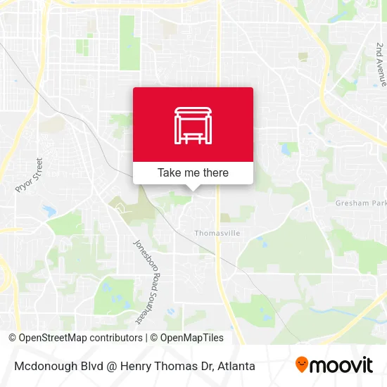Mcdonough Blvd @ Henry Thomas Dr map