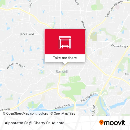 Mapa de Alpharetta St @ Cherry St