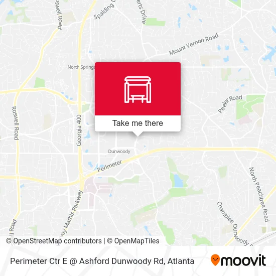 Perimeter Ctr E @ Ashford Dunwoody Rd map