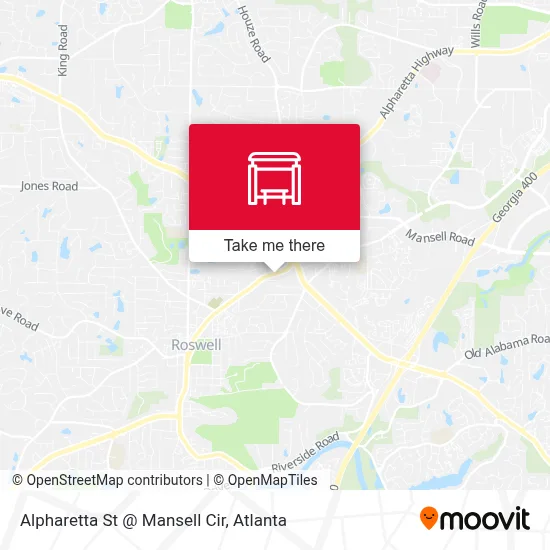 Alpharetta St @ Mansell Cir map