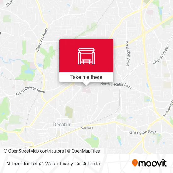 Mapa de N Decatur Rd @ Wash Lively Cir