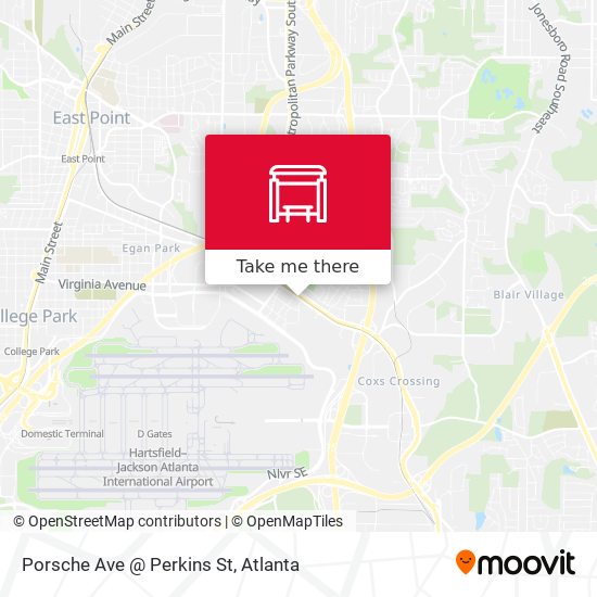 Mapa de Porsche Ave @ Perkins St