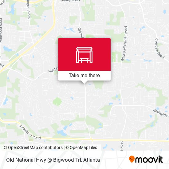Old National Hwy @ Bigwood Trl map