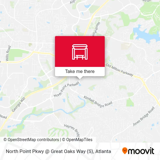 North Point Pkwy @ Great Oaks Way (S) map