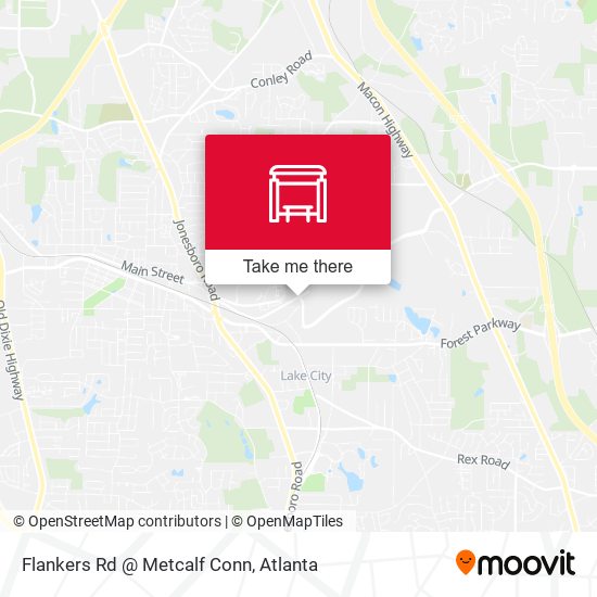 Flankers Rd @ Metcalf Conn map
