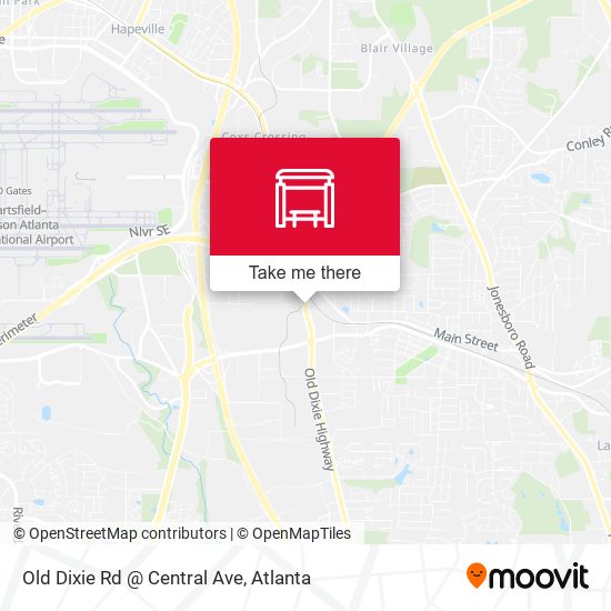 Old Dixie Rd @ Central Ave map