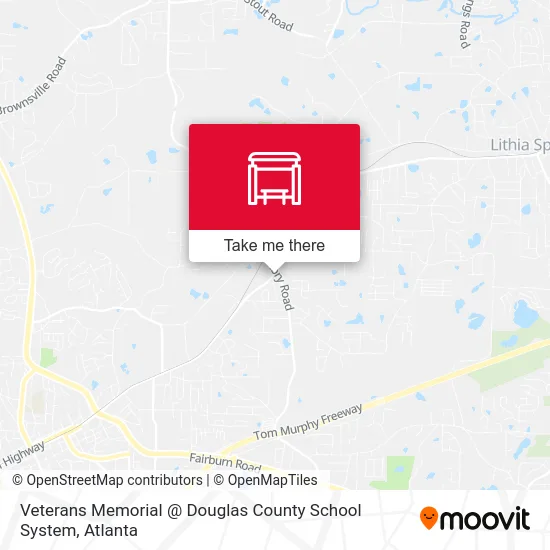 Veterans Memorial @ Douglas County School System map