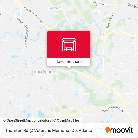 Mapa de Thornton Rd @ Veterans Memorial Ob