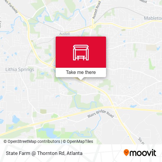 State Farm @ Thornton Rd map