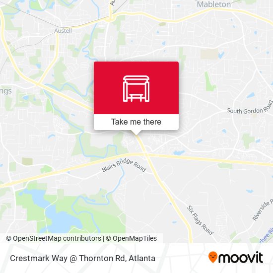 Mapa de Crestmark Way @ Thornton Rd