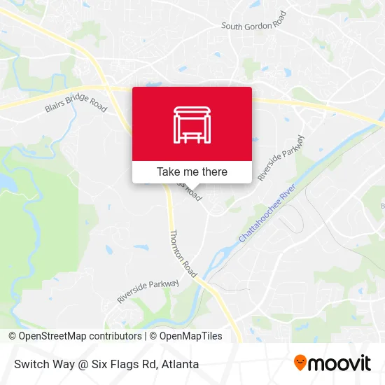 Switch Way @ Six Flags Rd map