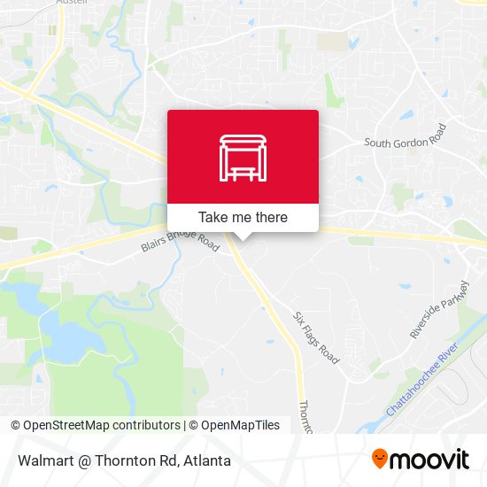 Mapa de Walmart @ Thornton Rd
