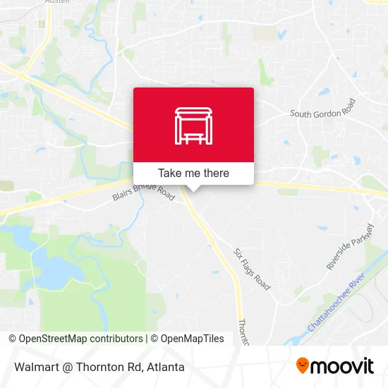 Walmart @ Thornton Rd map