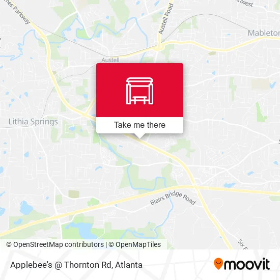Mapa de Applebee's @ Thornton Rd