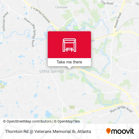Mapa de Thornton Rd @ Veterans Memorial Ib