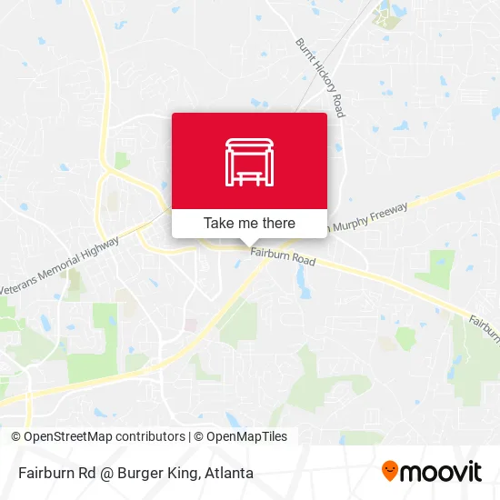 Mapa de Fairburn Rd @ Burger King