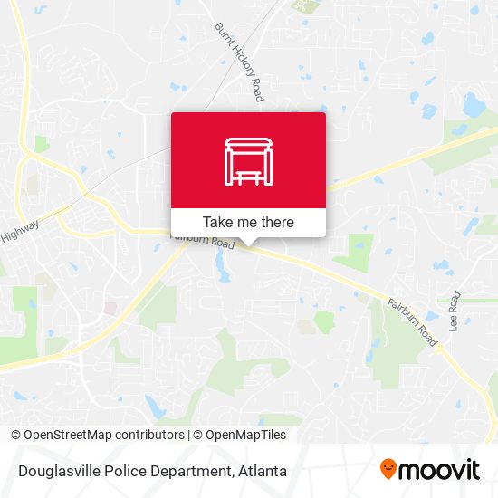 Douglasville Police Department map