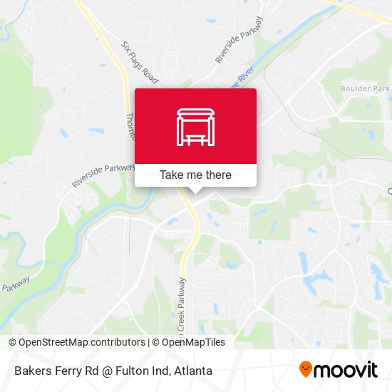 Mapa de Bakers Ferry Rd @ Fulton Ind