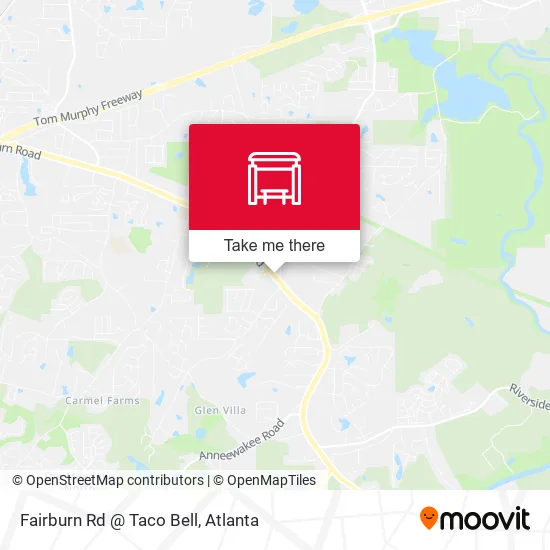 Fairburn Rd @ Taco Bell map