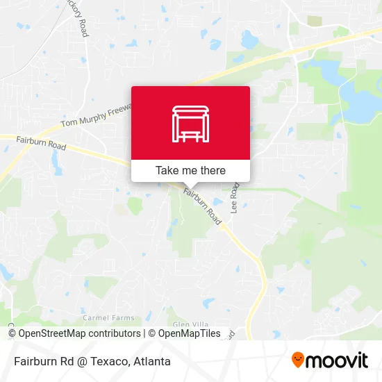 Fairburn Rd @ Texaco map