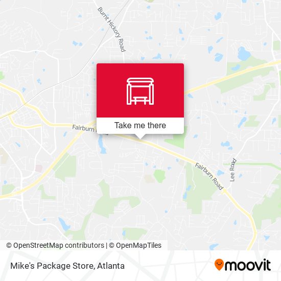 Mike's Package Store map