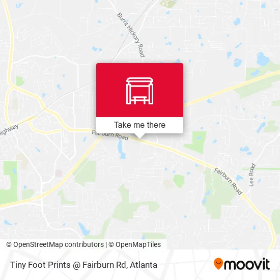 Mapa de Tiny Foot Prints @ Fairburn Rd