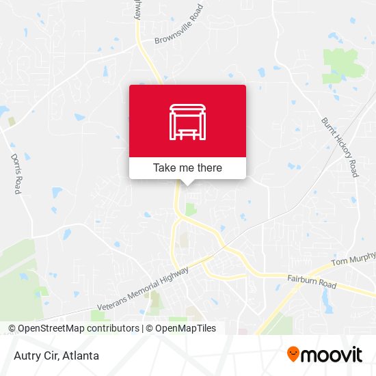 Autry Cir map