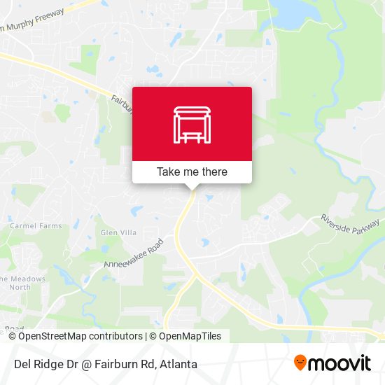 Mapa de Del Ridge Dr @ Fairburn Rd