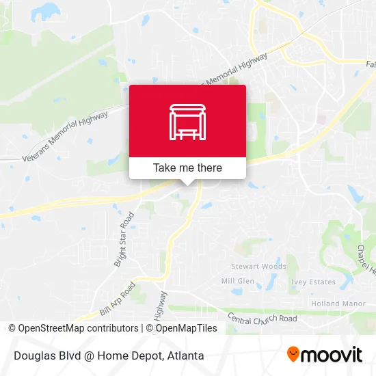 Douglas Blvd @ Home Depot map