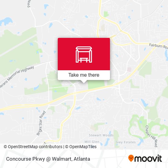 Concourse Pkwy @ Walmart map