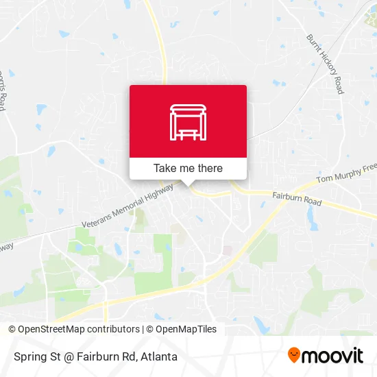 Spring St @ Fairburn Rd map