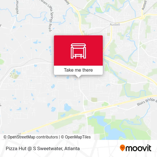 Pizza Hut @ S Sweetwater map