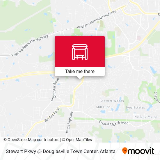 Mapa de Stewart Pkwy @ Douglasville Town Center