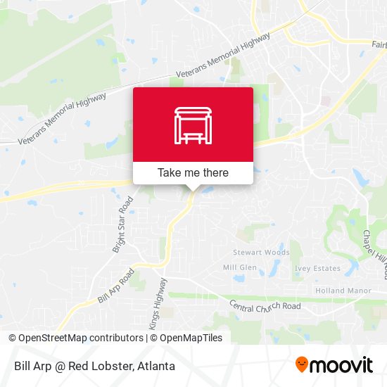 Bill Arp @ Red Lobster map