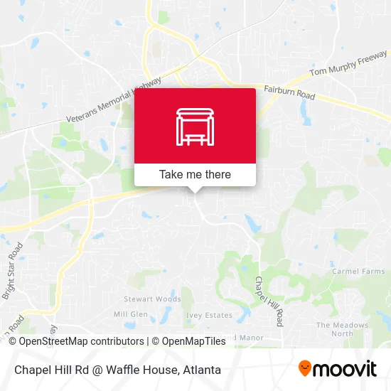 Chapel Hill Rd @ Waffle House map