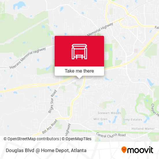 Douglas Blvd @ Home Depot map