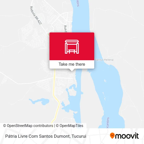 Pátria Livre Com Santos Dumont map